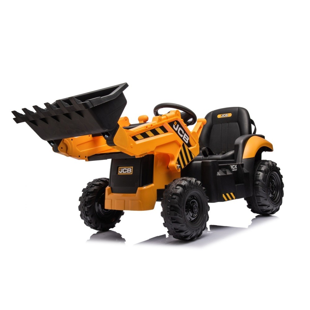 JOKO Elektrický Traktor JCB s naberačkou + diaľkové ovládanie 2,4Ghz, žltý