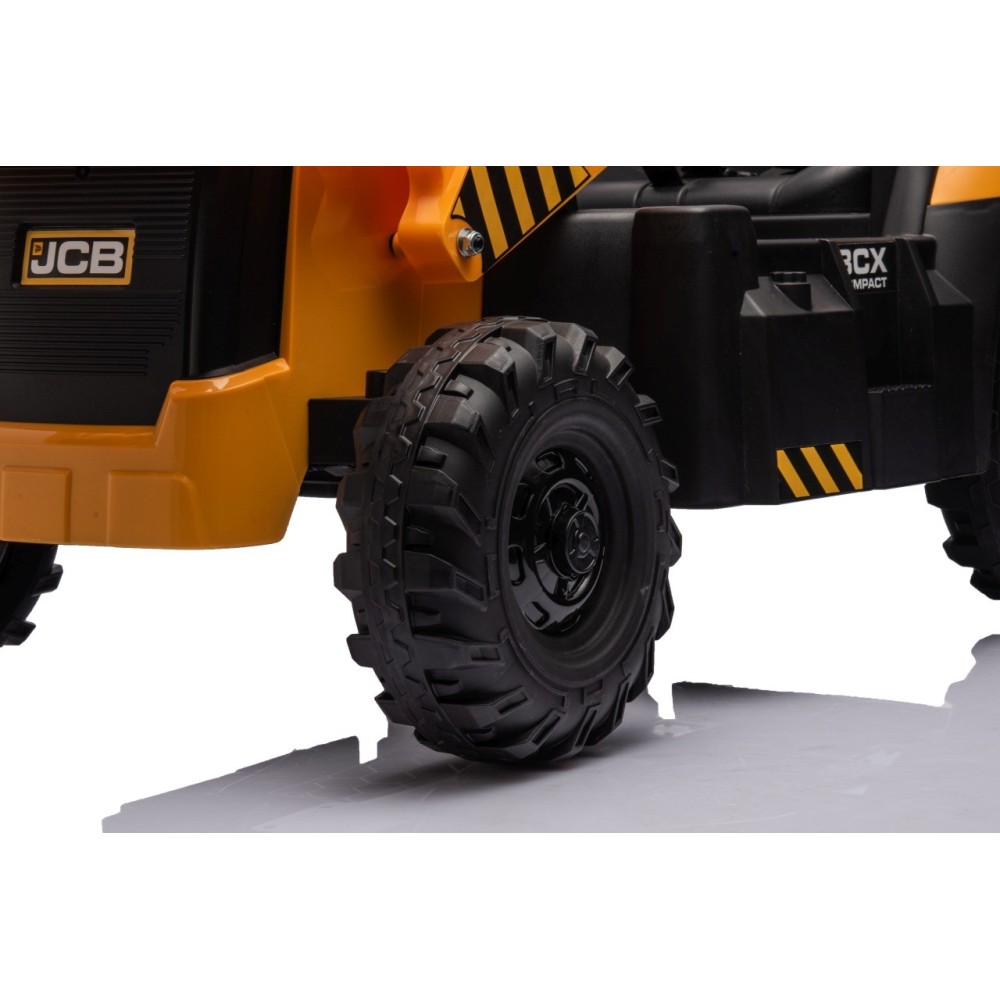 JOKO Elektrický Traktor JCB s naberačkou + diaľkové ovládanie 2,4Ghz, žltý