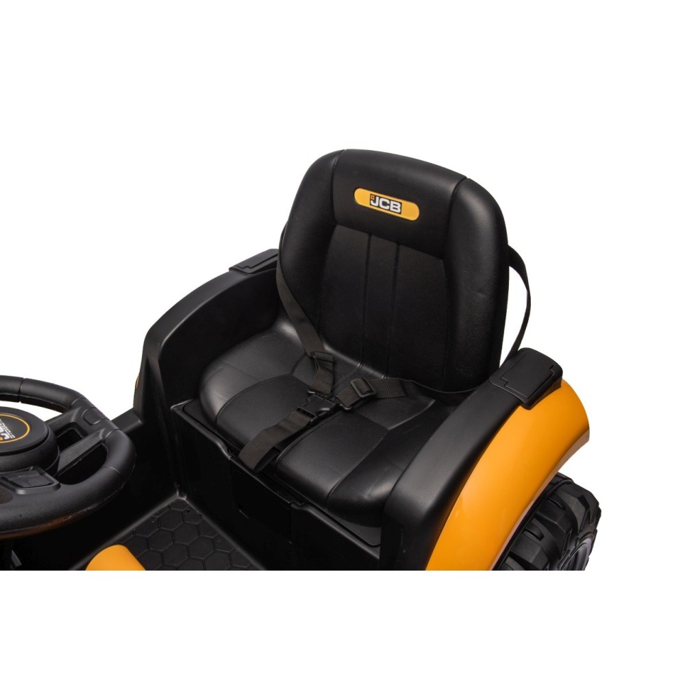 JOKO Elektrický Traktor JCB s naberačkou + diaľkové ovládanie 2,4Ghz, žltý
