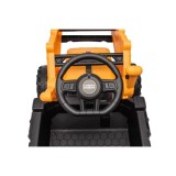 JOKO Elektrický Traktor JCB s naberačkou + diaľkové ovládanie 2,4Ghz, žltý