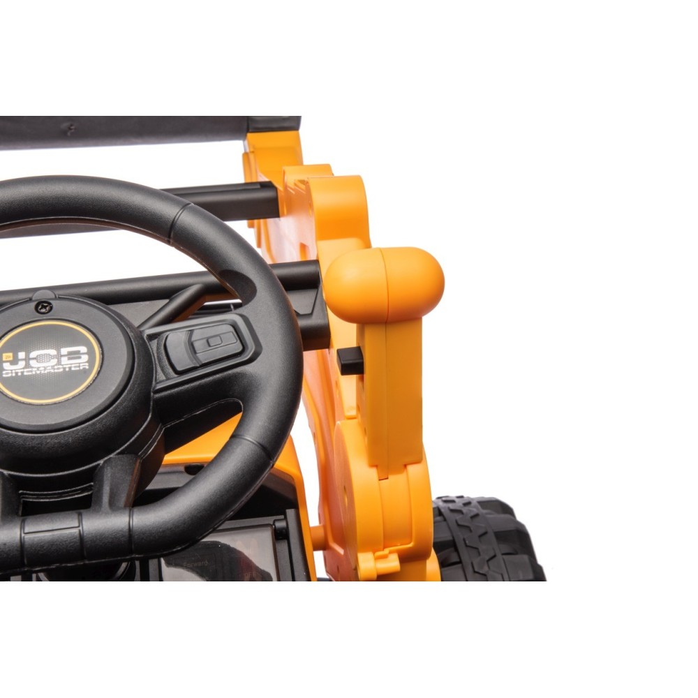 JOKO Elektrický Traktor JCB s naberačkou + diaľkové ovládanie 2,4Ghz, žltý