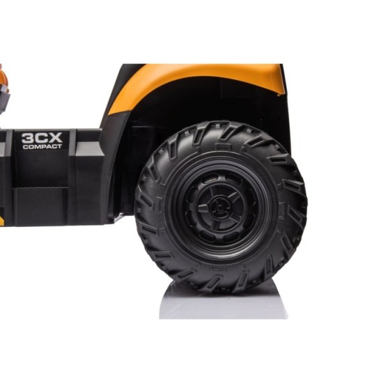 JOKO Elektrický Traktor JCB s naberačkou + diaľkové ovládanie 2,4Ghz, žltý
