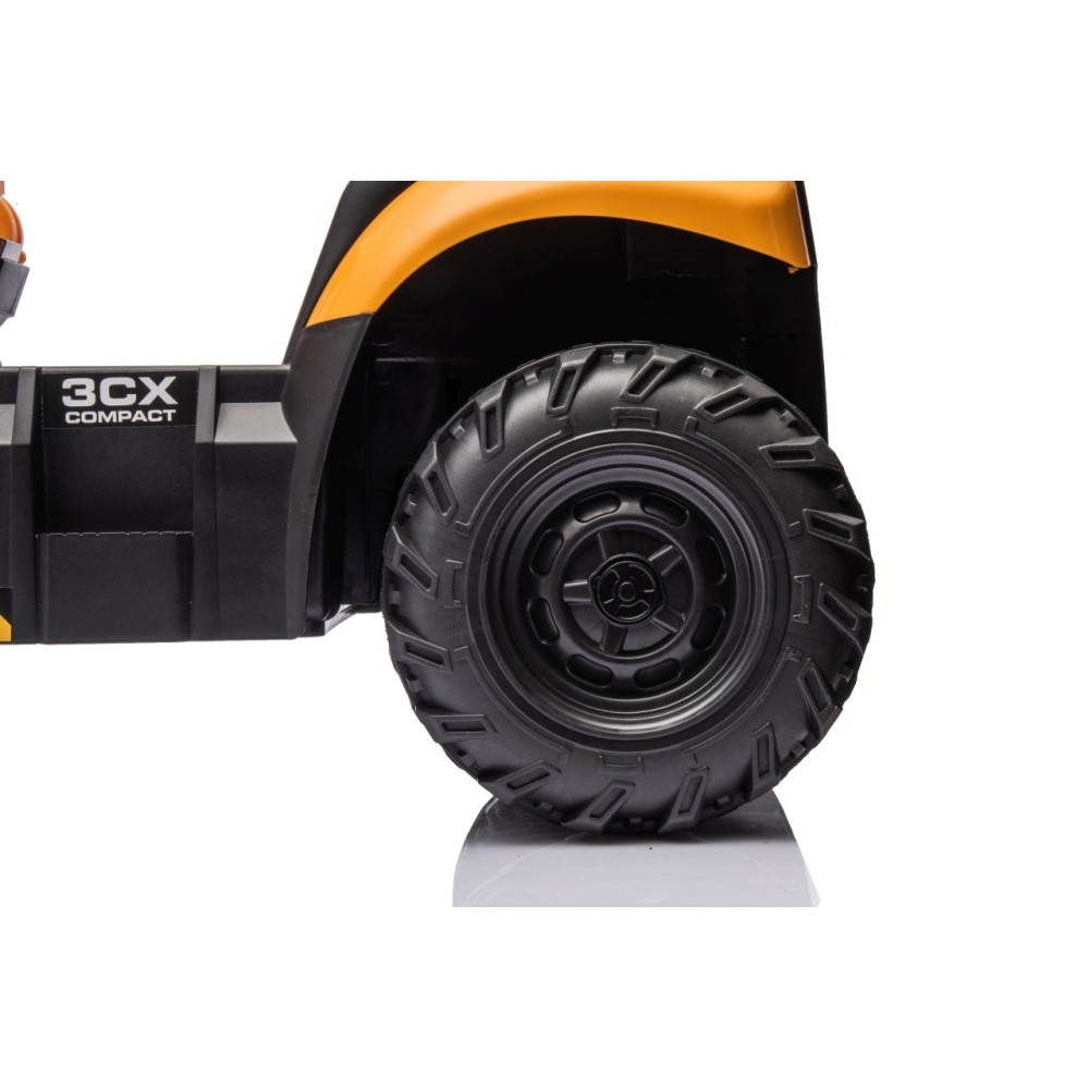 JOKO Elektrický Traktor JCB s naberačkou + diaľkové ovládanie 2,4Ghz, žltý