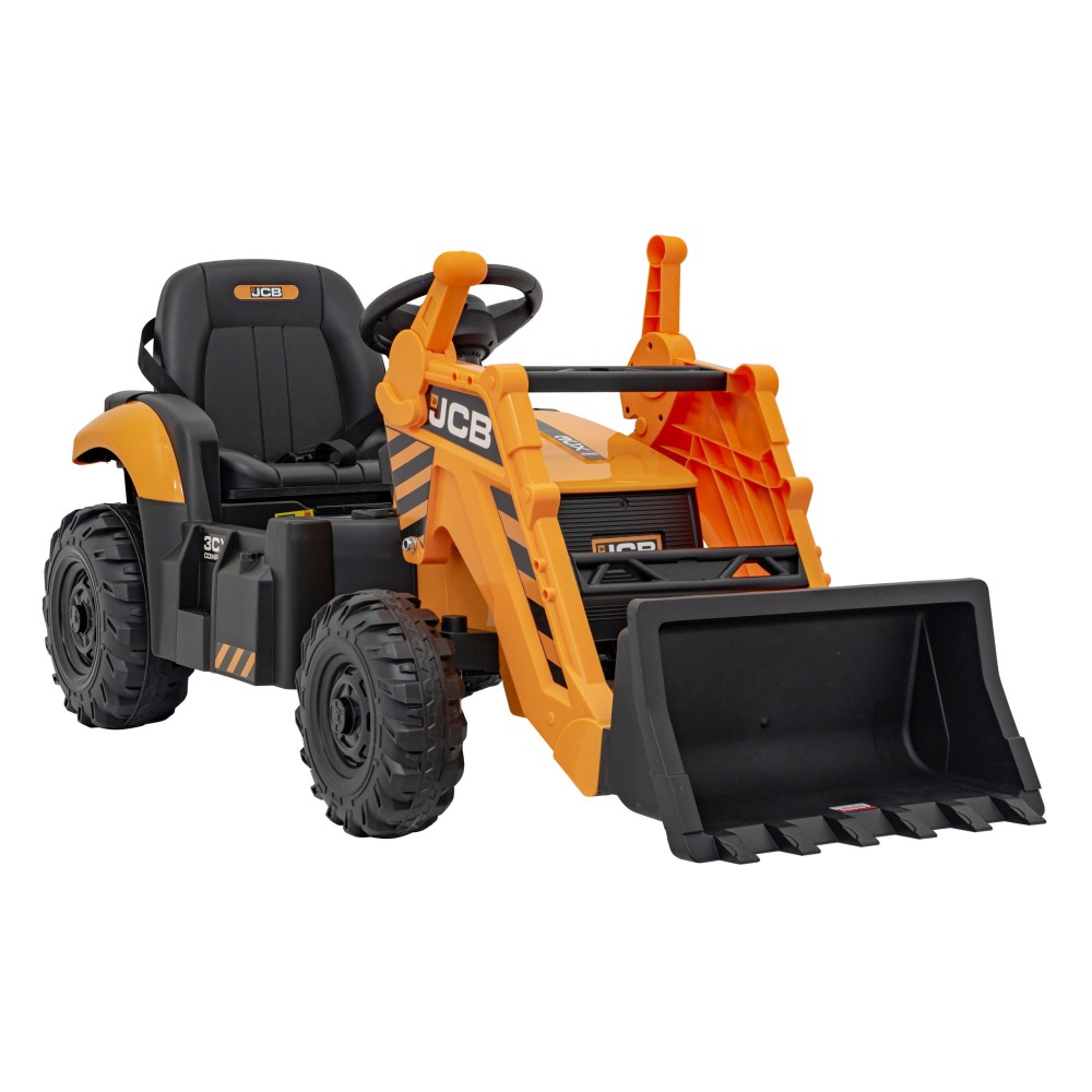 JOKO Elektrický Traktor JCB s naberačkou + diaľkové ovládanie 2,4Ghz, žltý