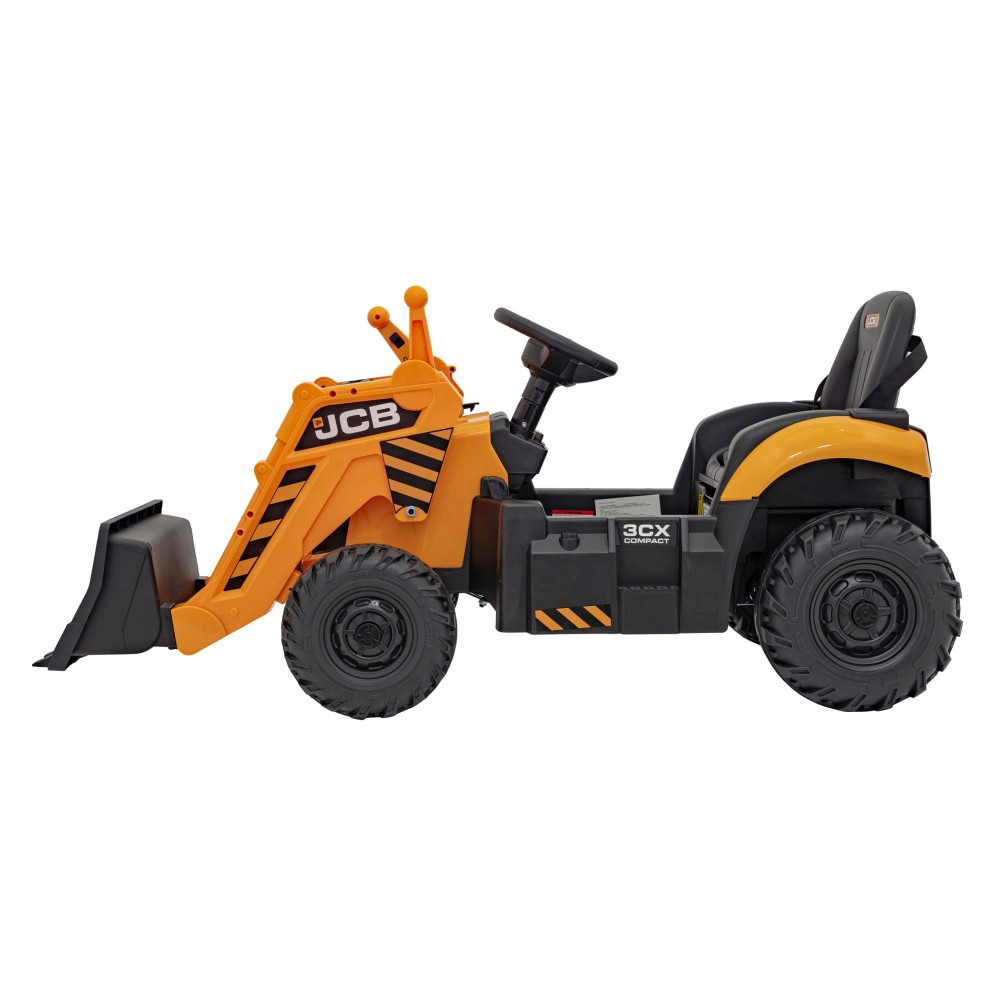 JOKO Elektrický Traktor JCB s naberačkou + diaľkové ovládanie 2,4Ghz, žltý