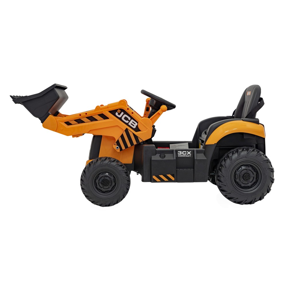JOKO Elektrický Traktor JCB s naberačkou + diaľkové ovládanie 2,4Ghz, žltý