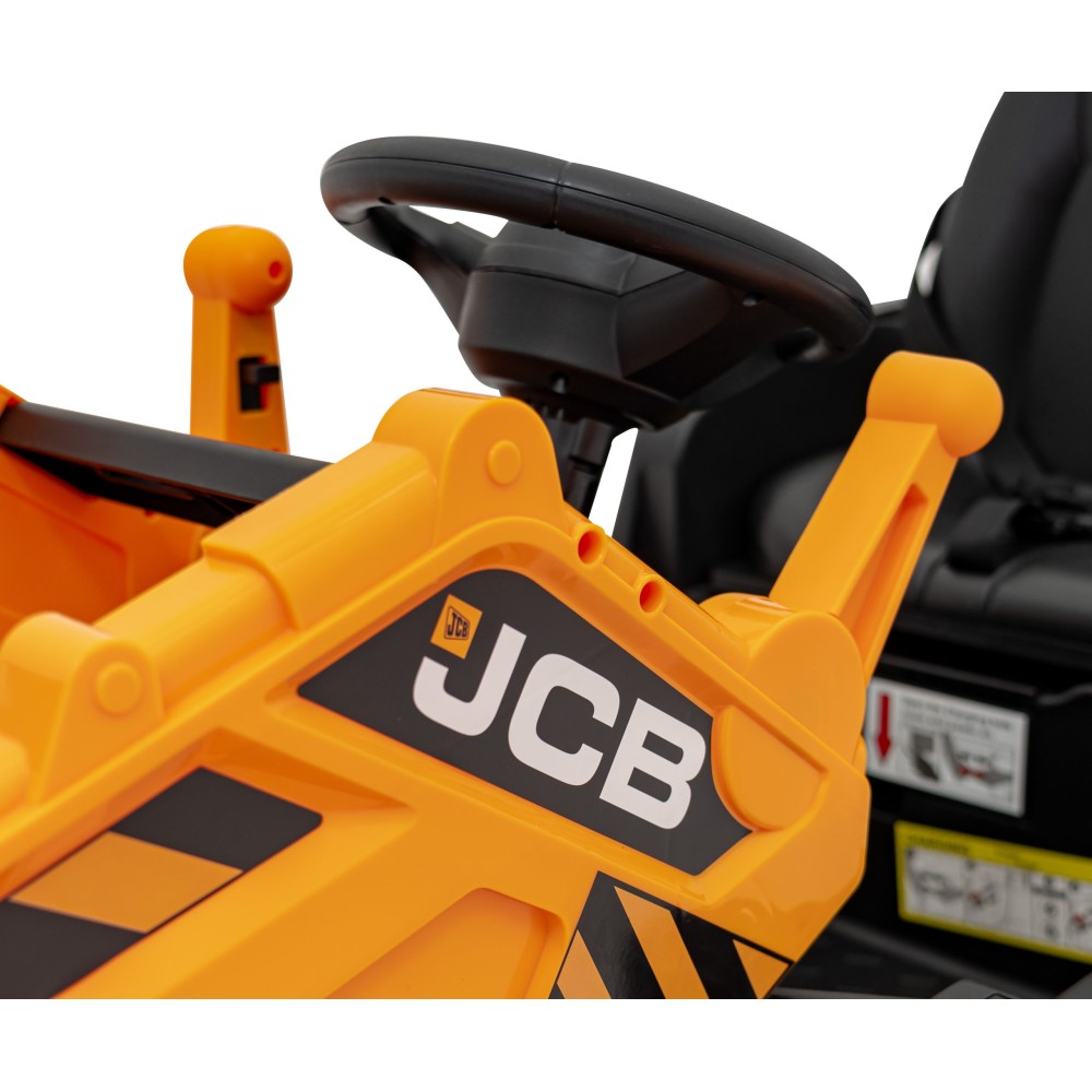 JOKO Elektrický Traktor JCB s naberačkou + diaľkové ovládanie 2,4Ghz, žltý