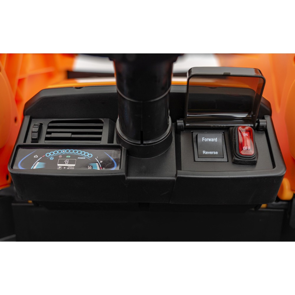 JOKO Elektrický Traktor JCB s naberačkou + diaľkové ovládanie 2,4Ghz, žltý