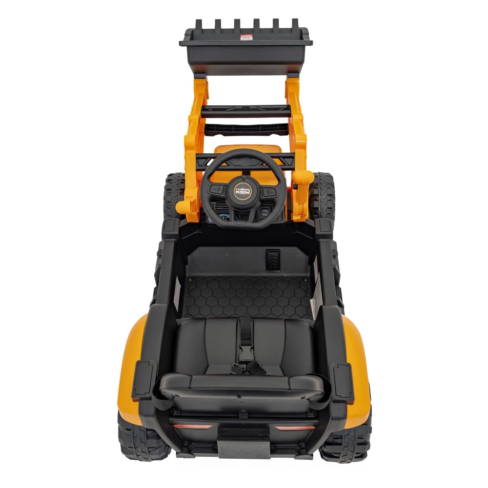 JOKO Elektrický Traktor JCB s naberačkou + diaľkové ovládanie 2,4Ghz, žltý