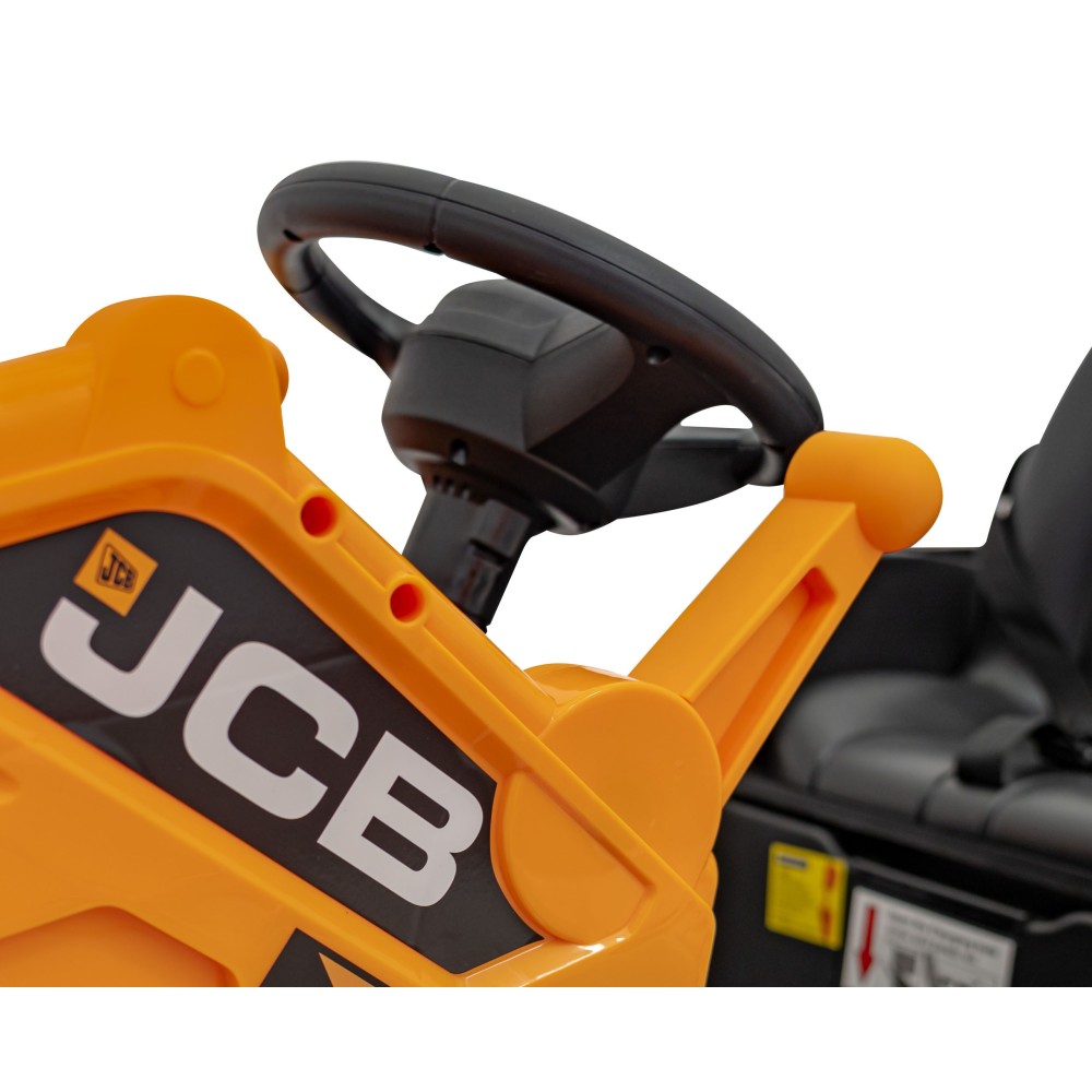 JOKO Elektrický Traktor JCB s naberačkou + diaľkové ovládanie 2,4Ghz, žltý