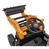 JOKO Elektrický Traktor JCB s naberačkou + diaľkové ovládanie 2,4Ghz, žltý