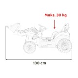 JOKO Elektrický Traktor JCB s naberačkou + diaľkové ovládanie 2,4Ghz, žltý