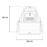 JOKO Elektrický Traktor JCB s naberačkou + diaľkové ovládanie 2,4Ghz, žltý