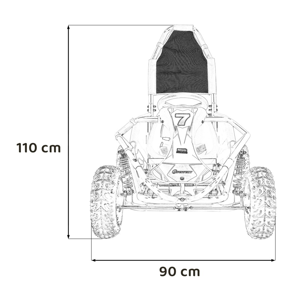 Joko, Elektrická bugina MUD MONSTER 1000W, rýchlosť 30km/h, nosnosť 68kg, čierna