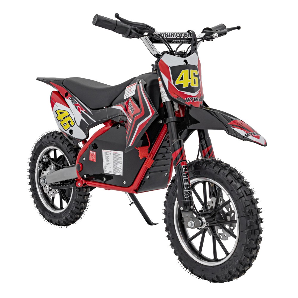 RAMIGO Elektrická motorka RENEGADE 50R, 500W 36V/9AH, nafukovacie kolesá, rýchlosť 24km/h, nosnosť 70kg, červená