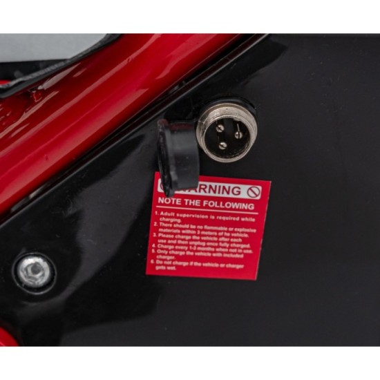 RAMIGO Elektrická motorka RENEGADE 50R, 500W 36V/9AH, nafukovacie kolesá, rýchlosť 24km/h, nosnosť 70kg, červená