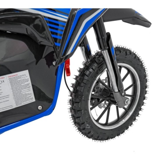 JOKO Elektrická motorka RENEGADE 50R, 500W 36V/9AH, nafukovacie kolesá, rýchlosť 24km/h, nosnosť 70kg, modrá