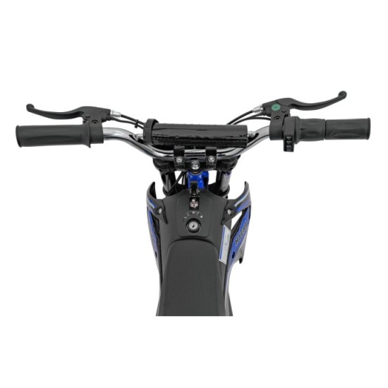 JOKO Elektrická motorka RENEGADE 50R, 500W 36V/9AH, nafukovacie kolesá, rýchlosť 24km/h, nosnosť 70kg, modrá