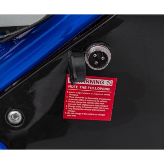 JOKO Elektrická motorka RENEGADE 50R, 500W 36V/9AH, nafukovacie kolesá, rýchlosť 24km/h, nosnosť 70kg, modrá