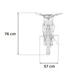 JOKO Elektrická motorka RENEGADE 50R, 500W 36V/9AH, nafukovacie kolesá, rýchlosť 24km/h, nosnosť 70kg, modrá