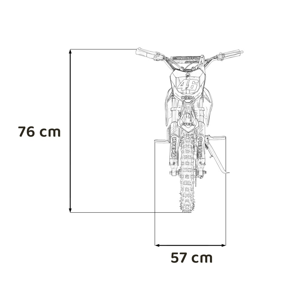 RAMIGO Elektrická motorka RENEGADE 50R, 500W 36V/9AH, nafukovacie kolesá, rýchlosť 24km/h, nosnosť 70kg, zelená