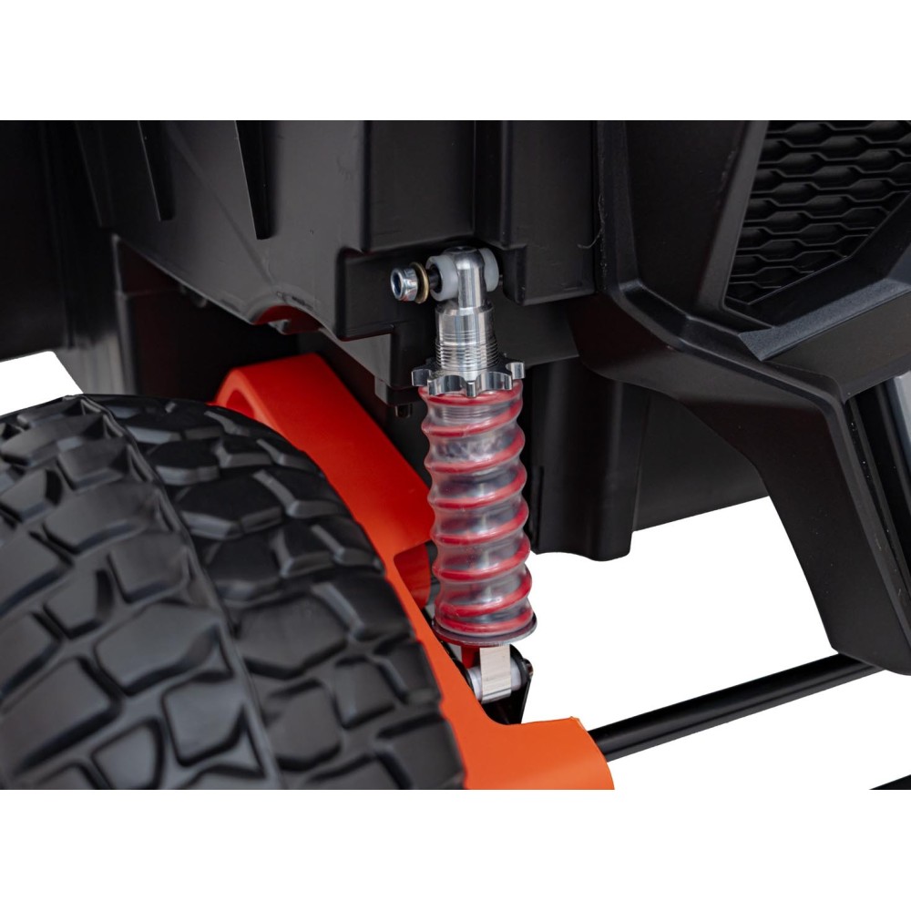 JOKO Elektrické autíčko BUGGY UTV X3 Off-Road 24V 4x200W, Dvojmiestne kožené sedadlo, nosnosť 90kg, penové kolesá, čierne