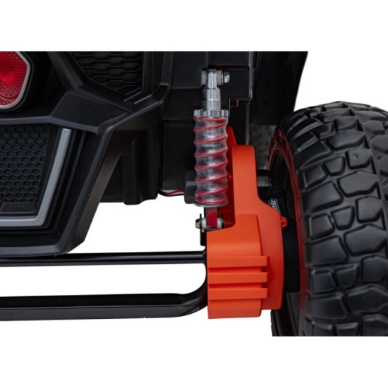 JOKO Elektrické autíčko BUGGY UTV X3 Off-Road 24V 4x200W, Dvojmiestne kožené sedadlo, nosnosť 90kg, penové kolesá, čierne