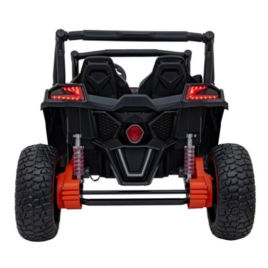 JOKO Elektrické autíčko BUGGY UTV X3 Off-Road 24V 4x200W, Dvojmiestne kožené sedadlo, nosnosť 90kg, penové kolesá, čierne