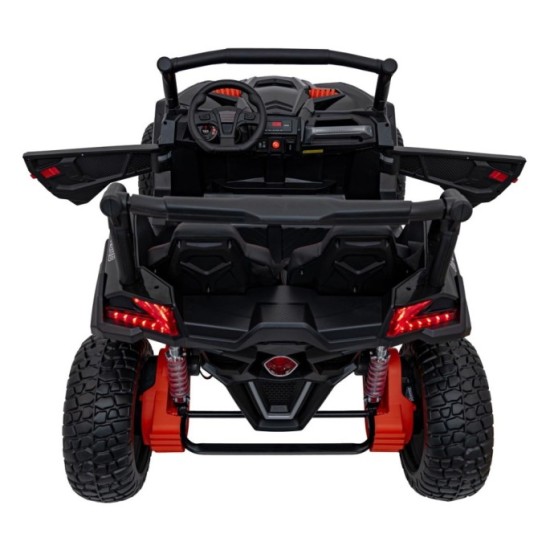 JOKO Elektrické autíčko BUGGY UTV X3 Off-Road 24V 4x200W, Dvojmiestne kožené sedadlo, nosnosť 90kg, penové kolesá, čierne