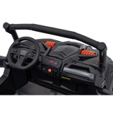 JOKO Elektrické autíčko BUGGY UTV X3 Off-Road 24V 4x200W, Dvojmiestne kožené sedadlo, nosnosť 90kg, penové kolesá, čierne