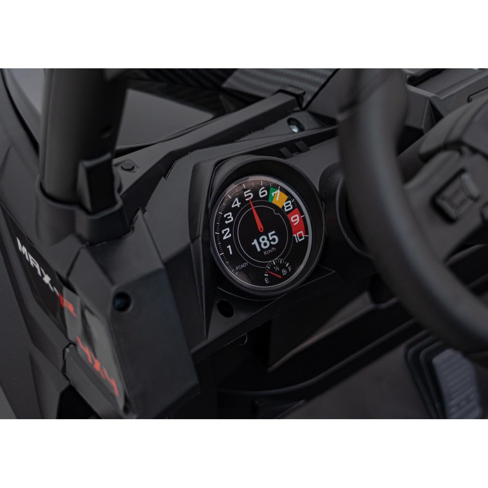 JOKO Elektrické autíčko BUGGY UTV X3 Off-Road 24V 4x200W, Dvojmiestne kožené sedadlo, nosnosť 90kg, penové kolesá, čierne