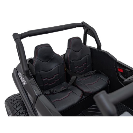 JOKO Elektrické autíčko BUGGY UTV X3 Off-Road 24V 4x200W, Dvojmiestne kožené sedadlo, nosnosť 90kg, penové kolesá, čierne