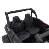 JOKO Elektrické autíčko BUGGY UTV X3 Off-Road 24V 4x200W, Dvojmiestne kožené sedadlo, nosnosť 90kg, penové kolesá, čierne
