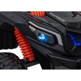 JOKO Elektrické autíčko BUGGY UTV X3 Off-Road 24V 4x200W, Dvojmiestne kožené sedadlo, nosnosť 90kg, penové kolesá, čierne