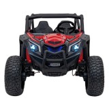 JOKO Elektrické autíčko BUGGY UTV X3 Off-Road 24V 4x200W, Dvojmiestne kožené sedadlo, nosnosť 90kg, penové kolesá, červené