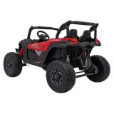 JOKO Elektrické autíčko BUGGY UTV X3 Off-Road 24V 4x200W, Dvojmiestne kožené sedadlo, nosnosť 90kg, penové kolesá, červené