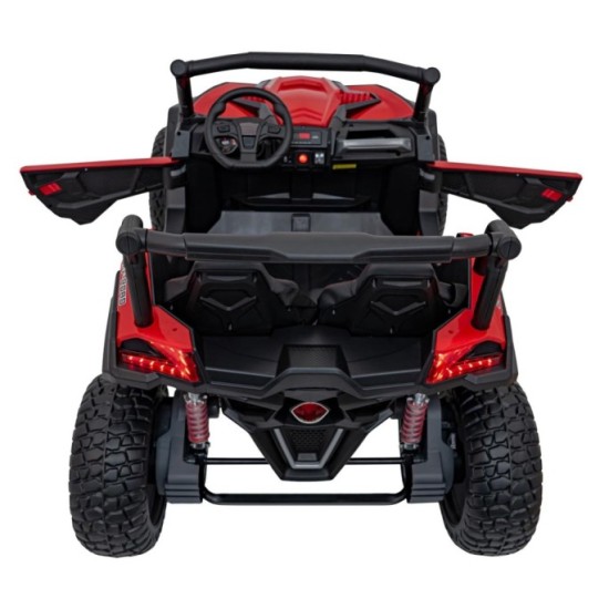 JOKO Elektrické autíčko BUGGY UTV X3 Off-Road 24V 4x200W, Dvojmiestne kožené sedadlo, nosnosť 90kg, penové kolesá, červené