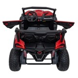 JOKO Elektrické autíčko BUGGY UTV X3 Off-Road 24V 4x200W, Dvojmiestne kožené sedadlo, nosnosť 90kg, penové kolesá, červené