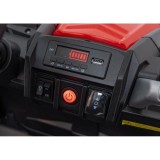 JOKO Elektrické autíčko BUGGY UTV X3 Off-Road 24V 4x200W, Dvojmiestne kožené sedadlo, nosnosť 90kg, penové kolesá, červené