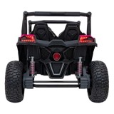 JOKO Elektrické autíčko BUGGY UTV X3 Off-Road 24V 4x200W, Dvojmiestne kožené sedadlo, nosnosť 90kg, penové kolesá, ružové