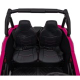 JOKO Elektrické autíčko BUGGY UTV X3 Off-Road 24V 4x200W, Dvojmiestne kožené sedadlo, nosnosť 90kg, penové kolesá, ružové
