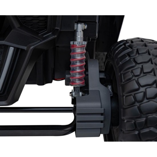 JOKO Elektrické autíčko BUGGY UTV X3 Off-Road 24V 4x200W, Dvojmiestne kožené sedadlo, nosnosť 90kg, penové kolesá, ružové