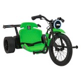 JOKO Elektrické Autíčko Motokára BIKE 21 s Funkciou DRIFTU, nafukovacie koleso, nosnosť 70kg, zelené