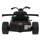 JOKO Elektrické Autíčko Motokára BIKE 21 s Funkciou DRIFTU, nafukovacie koleso, nosnosť 70kg, zelené