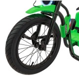 JOKO Elektrické Autíčko Motokára BIKE 21 s Funkciou DRIFTU, nafukovacie koleso, nosnosť 70kg, zelené