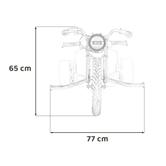JOKO Elektrické Autíčko Motokára BIKE 21 s Funkciou DRIFTU, nafukovacie koleso, nosnosť 70kg, zelené