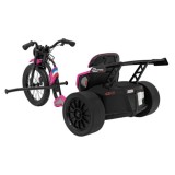 JOKO Elektrické Autíčko Motokára BIKE 21 s Funkciou DRIFTU, nafukovacie koleso, nosnosť 70kg, ružové