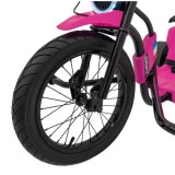 JOKO Elektrické Autíčko Motokára BIKE 21 s Funkciou DRIFTU, nafukovacie koleso, nosnosť 70kg, ružové