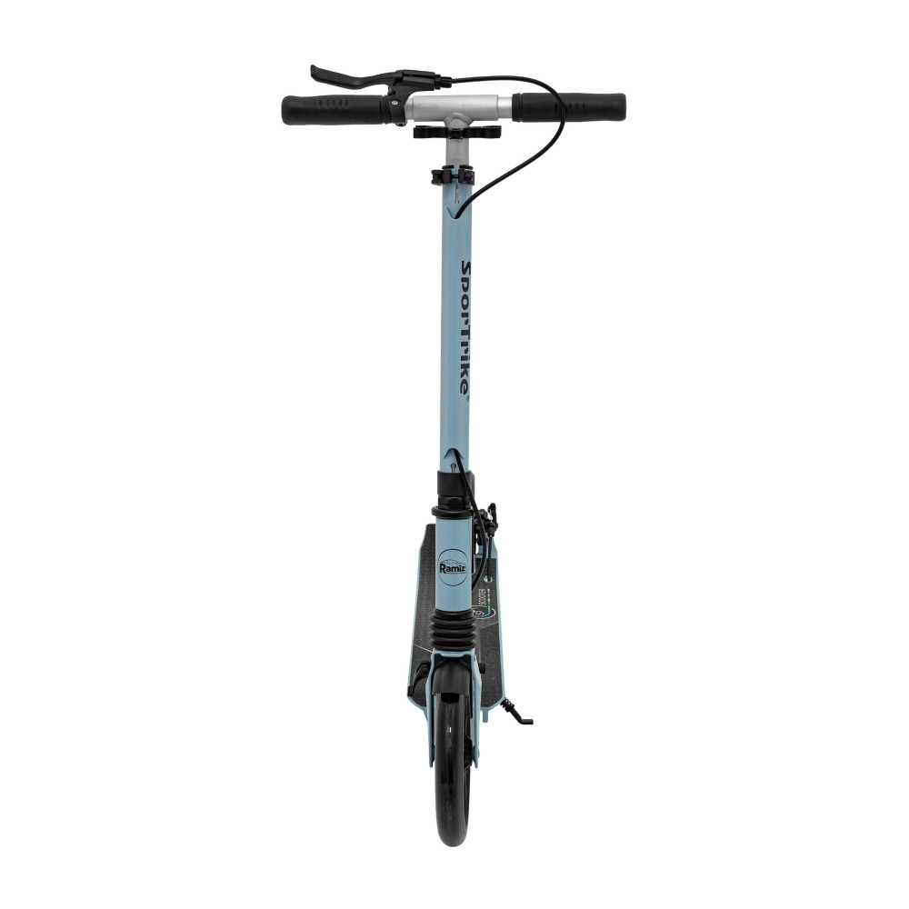 SPORTRIKE Skladacia kolobežka s ručnou brzdou, nosnosť 100kg, modrá