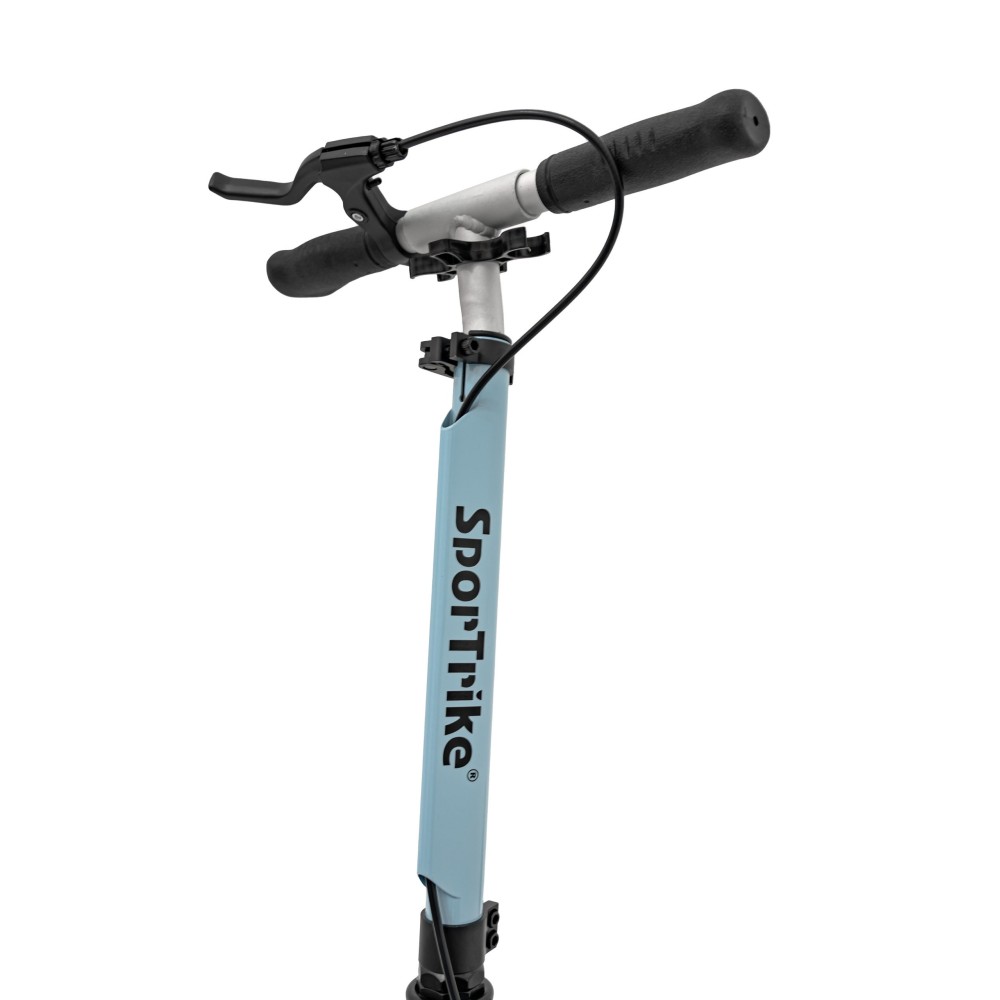 SPORTRIKE Skladacia kolobežka s ručnou brzdou, nosnosť 100kg, modrá